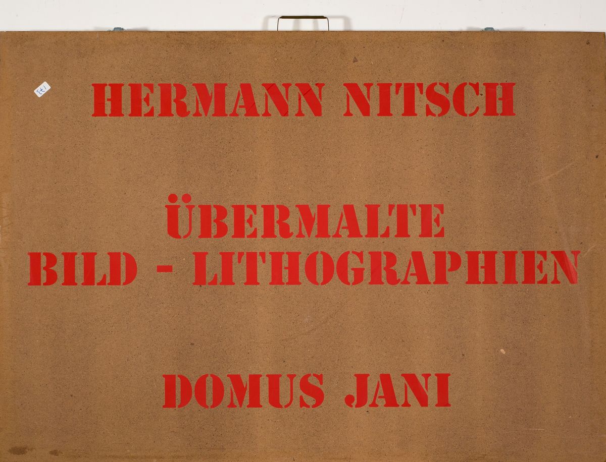 Hermann Nitsch - Uebermalte Bild Lithographien