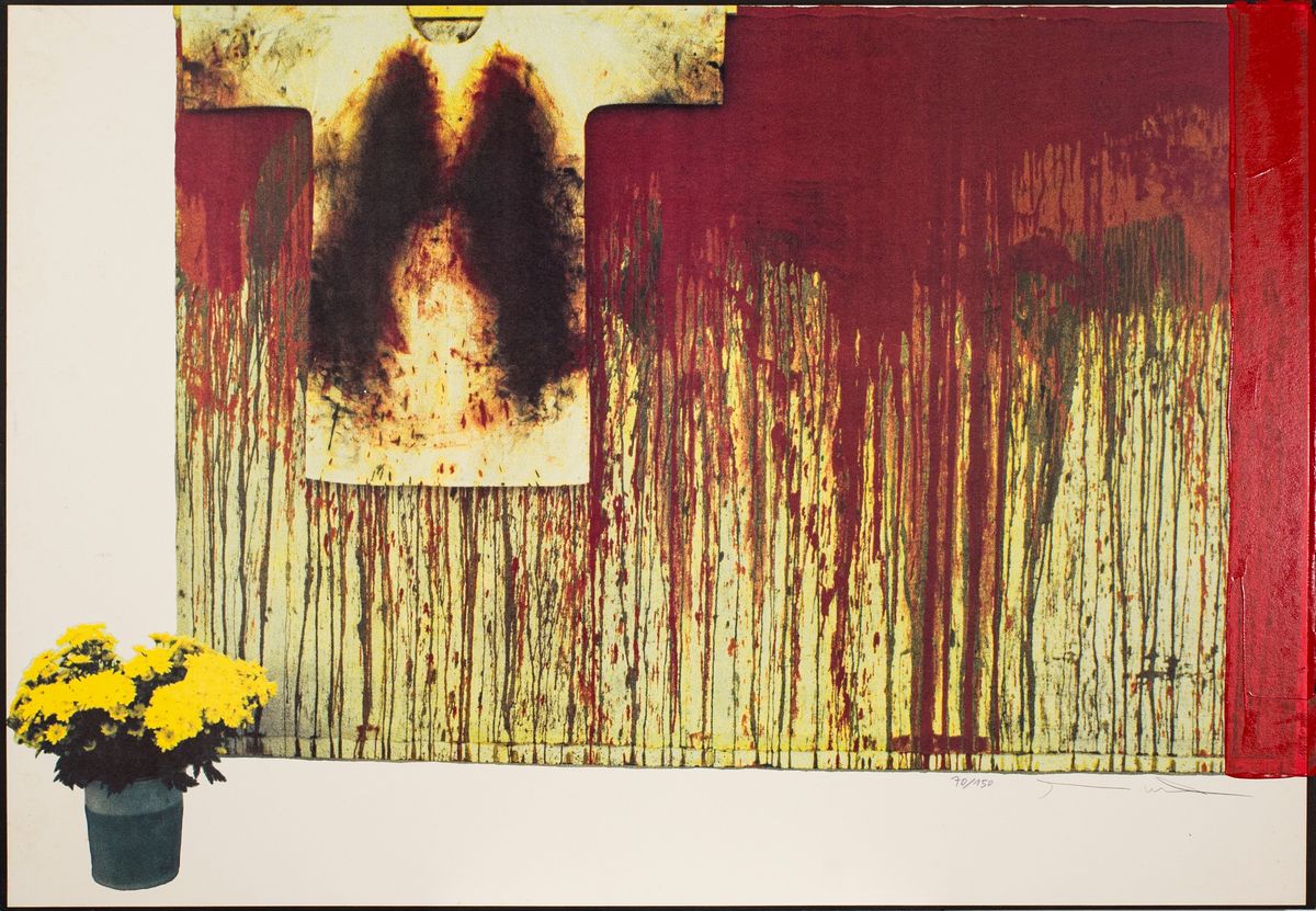 Hermann Nitsch - Uebermalte Bild Lithographien