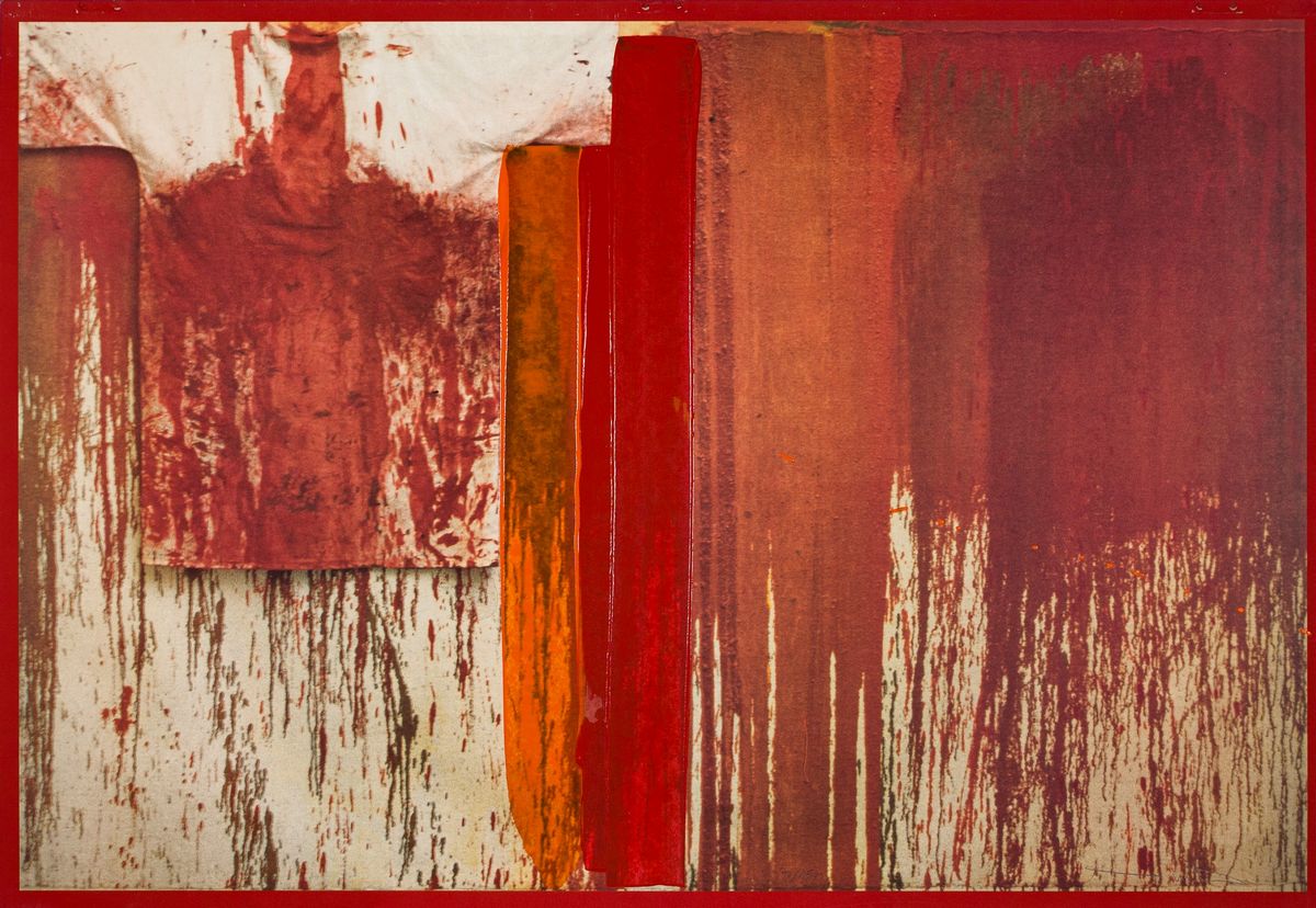 Hermann Nitsch - Uebermalte Bild Lithographien