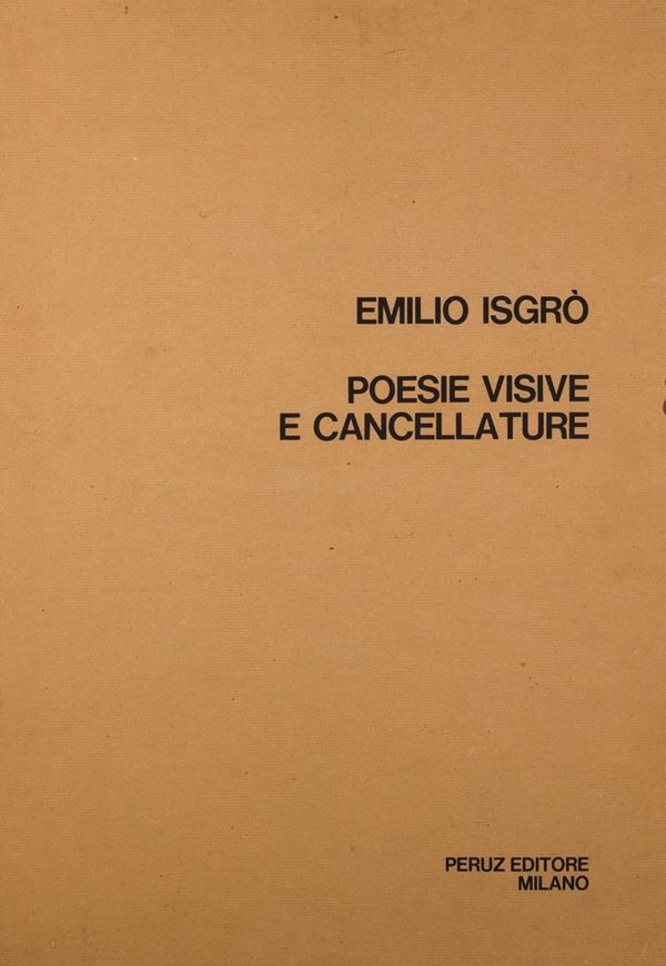 EMILIO  ISGRO' - Poesie visive e cancellature