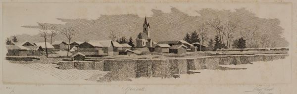 PIO  PENZO - Nevicata - Paesaggio