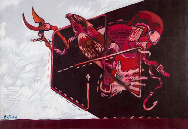 VINCENZO EULISSE : senza titolo  - acrilici su tela - Auction Asta a tempo di arte moderna e contemporanea 1a Parte - I - Fidesarte - Casa d'aste