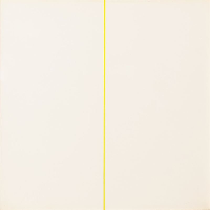 Verticale: doppio giallo - Rilievo bianco + giallo