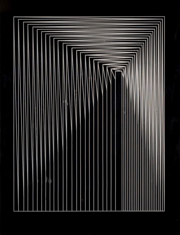 MASSIMO BOTTECCHIA : senza titolo  (1968)  - plexiglass serigrafato  - Auction Asta a tempo di Grafica e Multipli d'Autore - I - Fidesarte - Casa d'aste