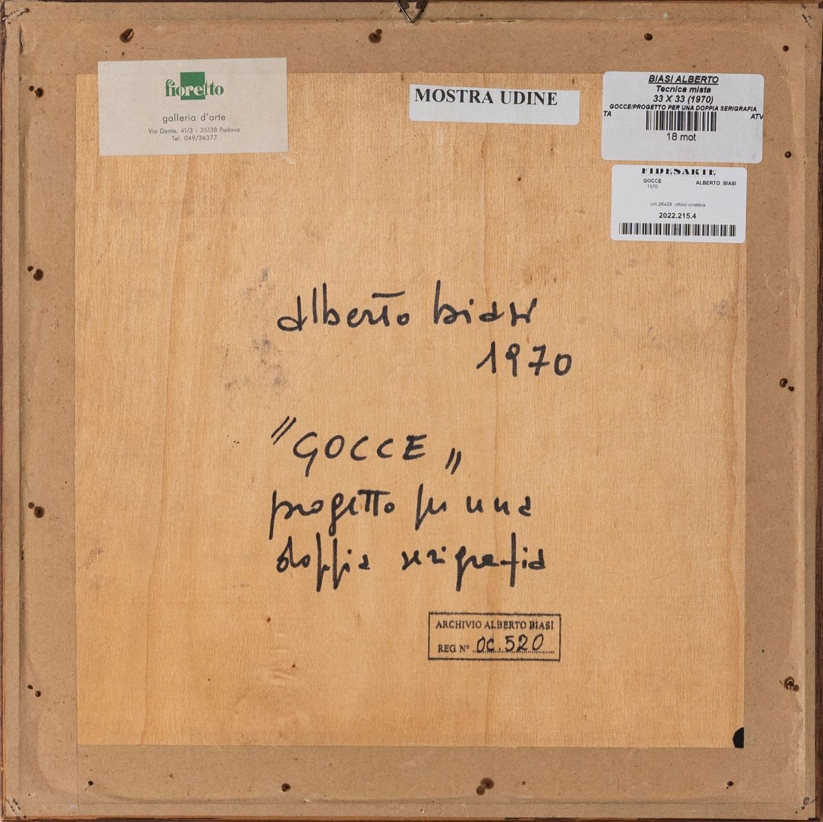 Gocce 'Progetto per una doppia serigrafia'