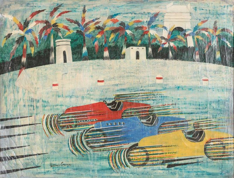 Corsa nelle saline più paesaggio