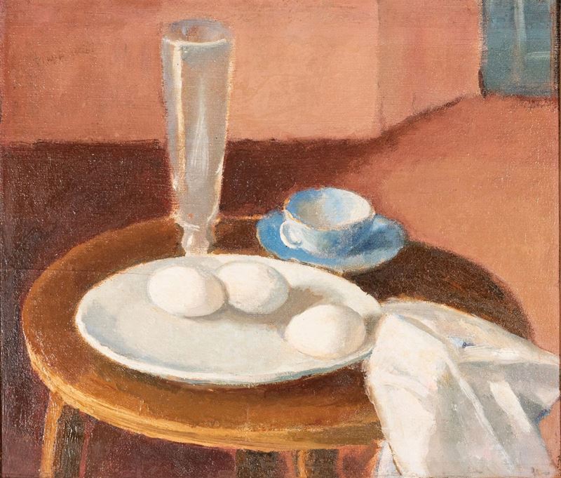 Natura morta con bicchiere