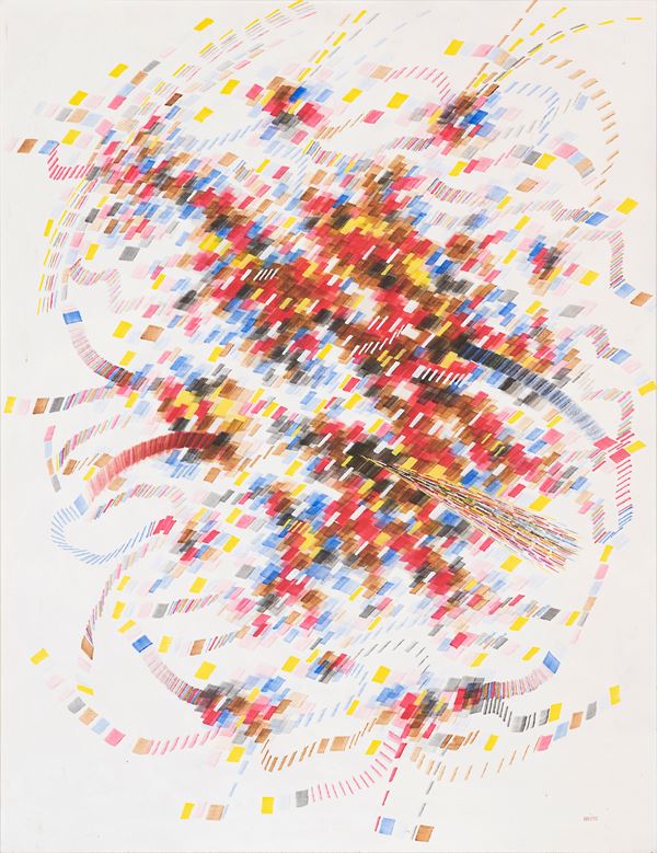 NICOLA NAIMO : Esplosione  (1979)  - olio su tela - Asta Asta a tempo di Arte Moderna e Contemporanea - III - Fidesarte - Casa d'aste