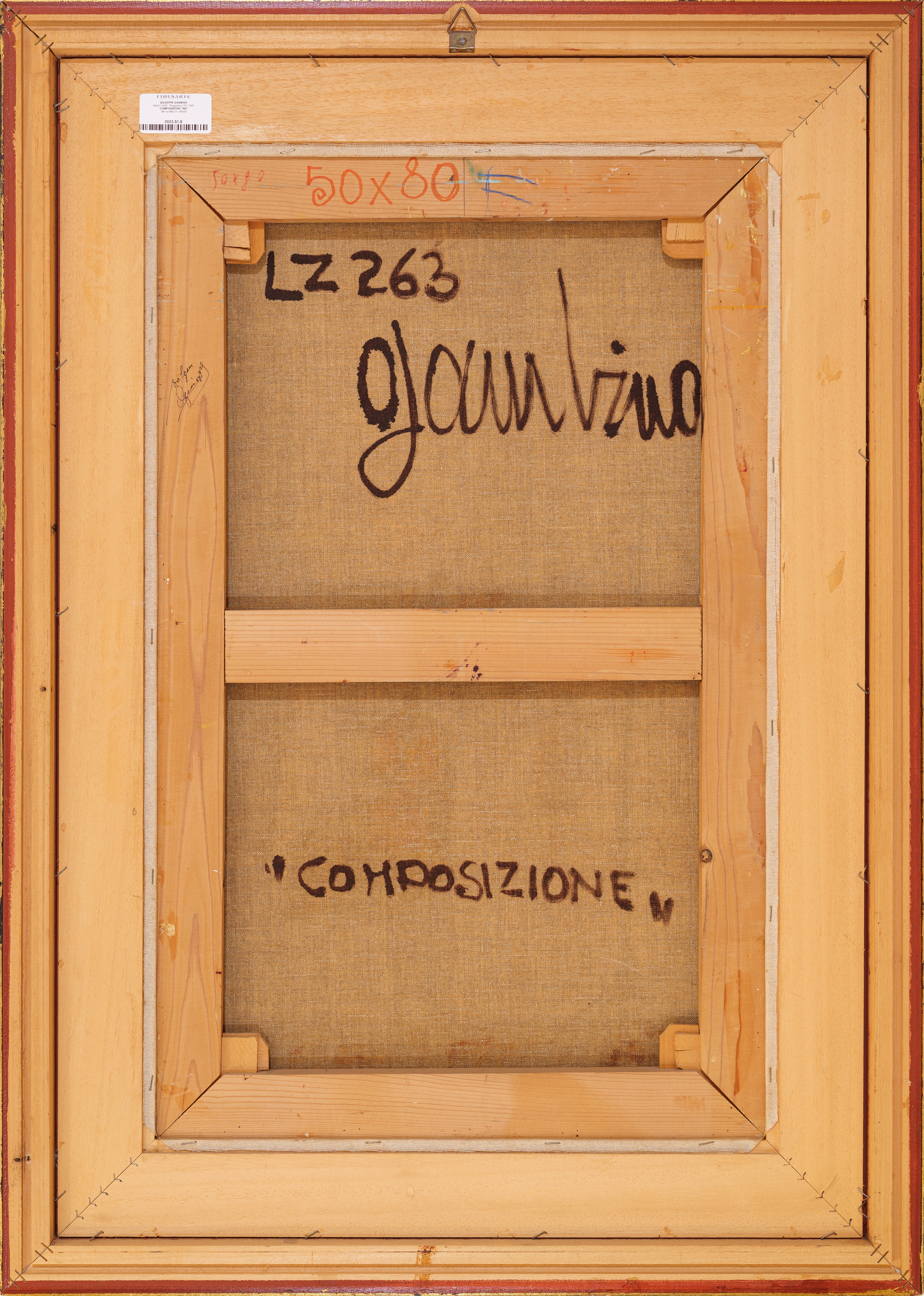 Giuseppe Gambino - Composizione, olio su tela