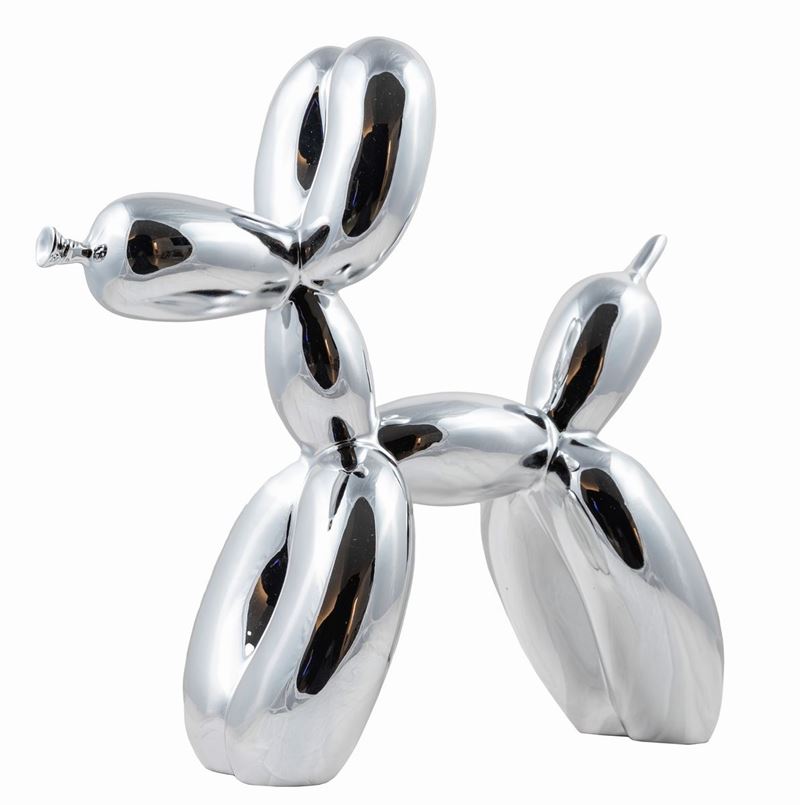 Jeff Koons (after) - Balloon Dog (silver)