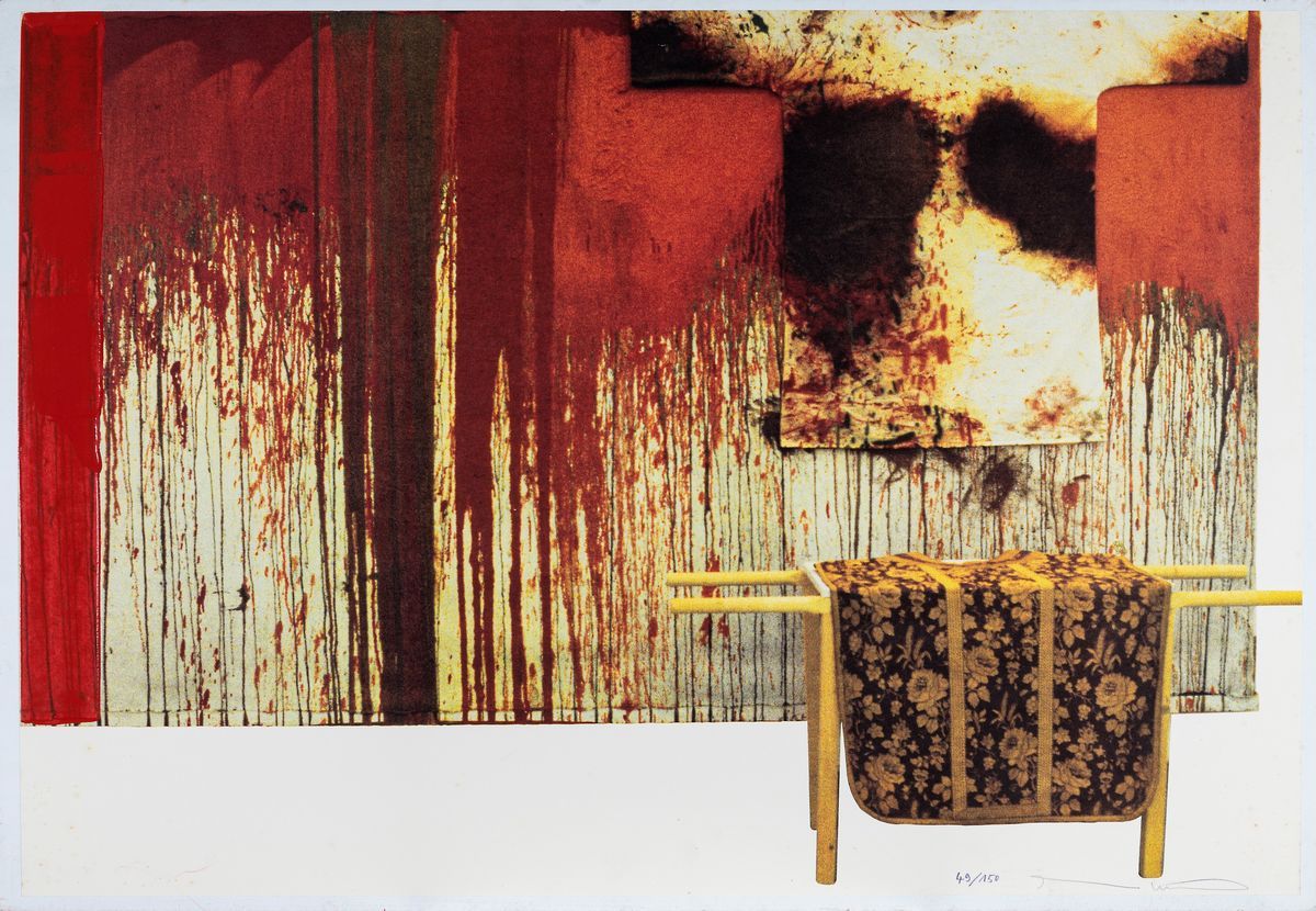 Hermann Nitsch - Uebermalte Bild Lithographien