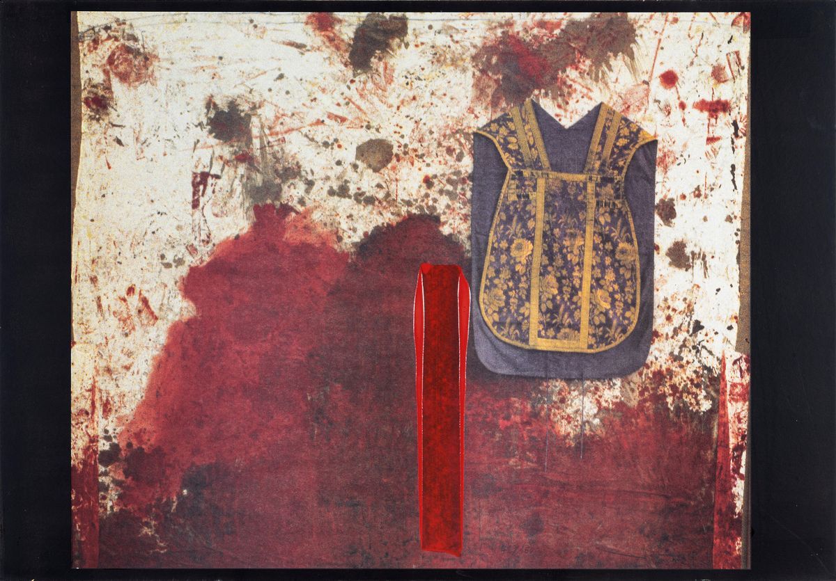 Hermann Nitsch - Uebermalte Bild Lithographien