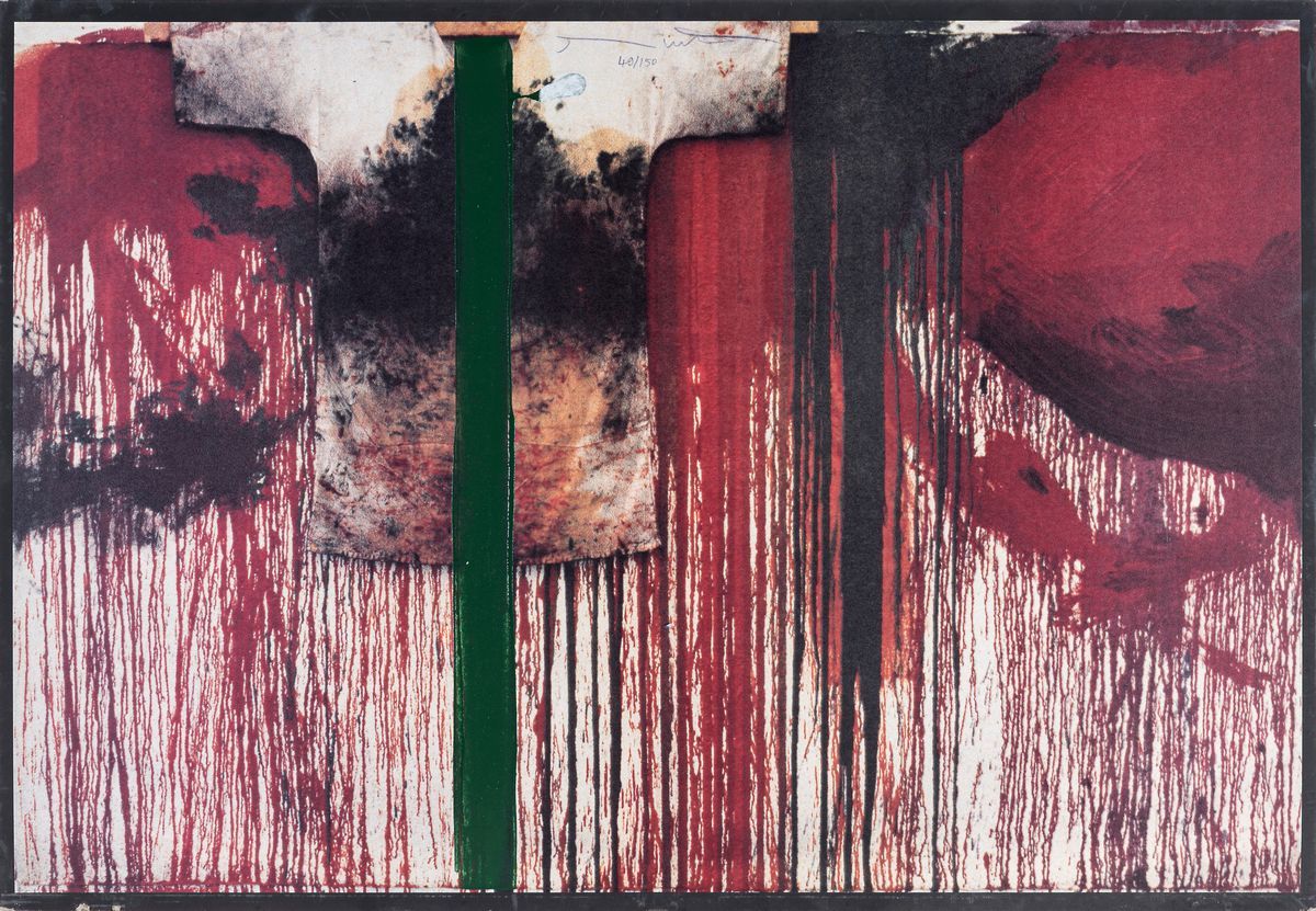Hermann Nitsch - Uebermalte Bild Lithographien