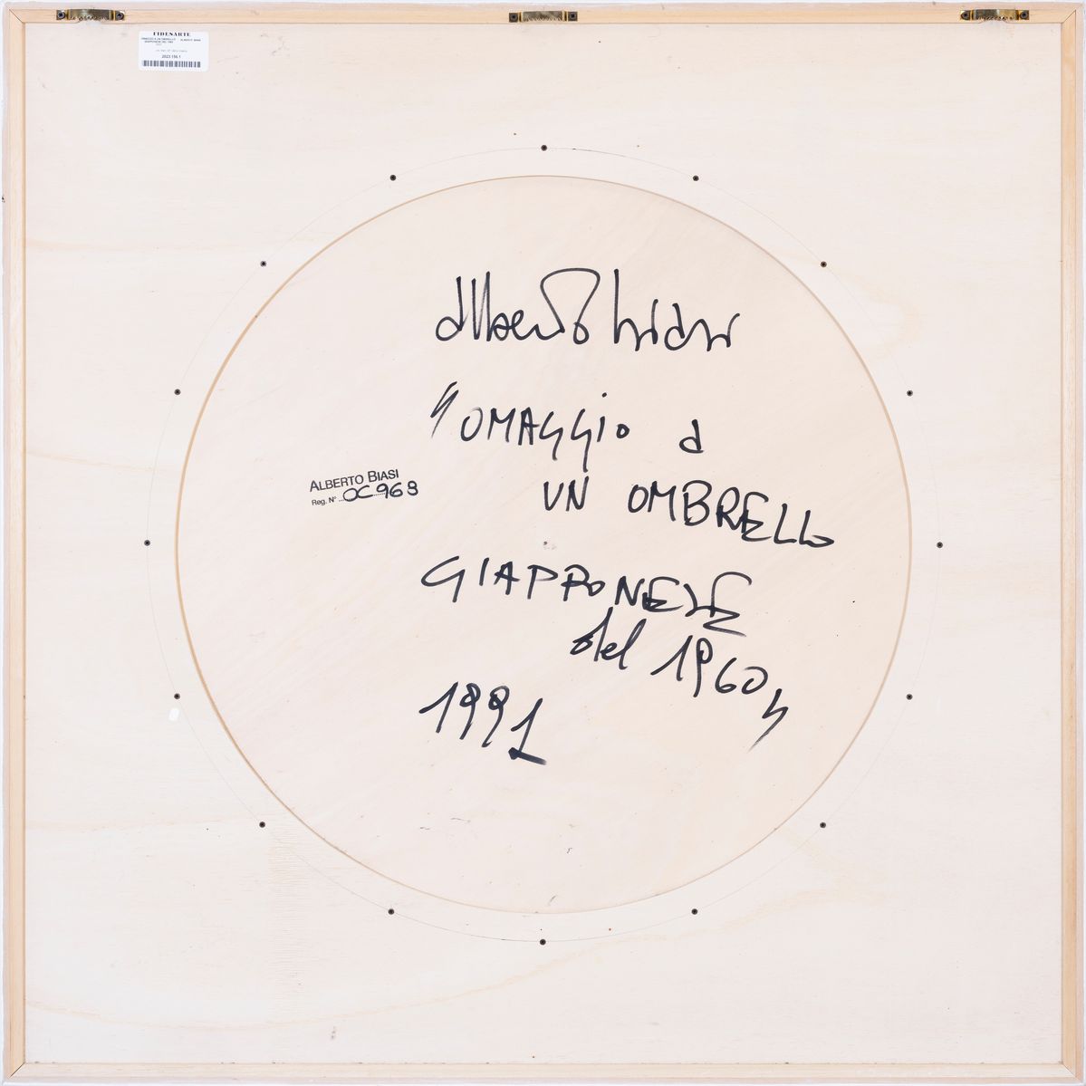 Omaggio a un ombrello giapponese del 1960