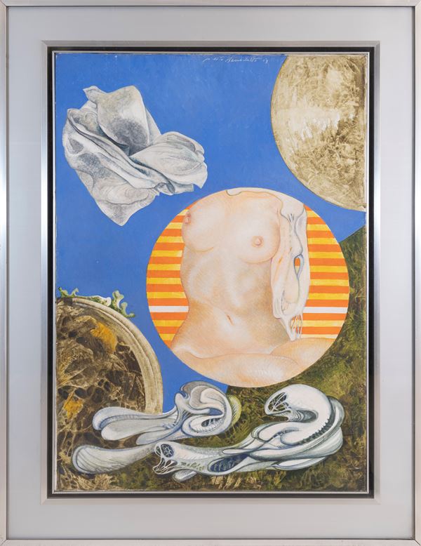 SILVIO BENEDETTO : senza titolo  (1969)  - olio su tela - Asta Asta a tempo di Arte Moderna e Contemporanea - Fidesarte - Casa d'aste