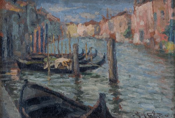 ANONIMO - gondole a Venezia