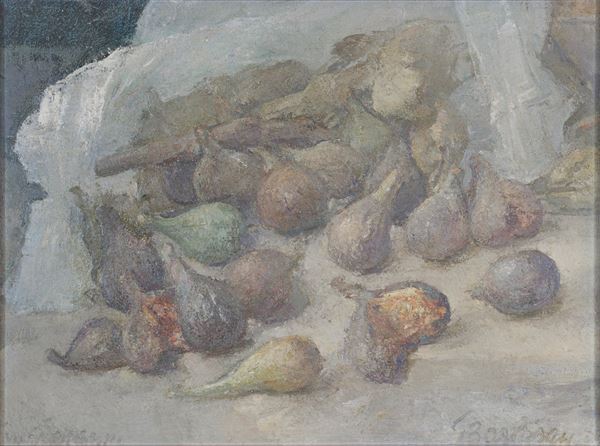 GIOVANNI BARBISAN - Still life with figs