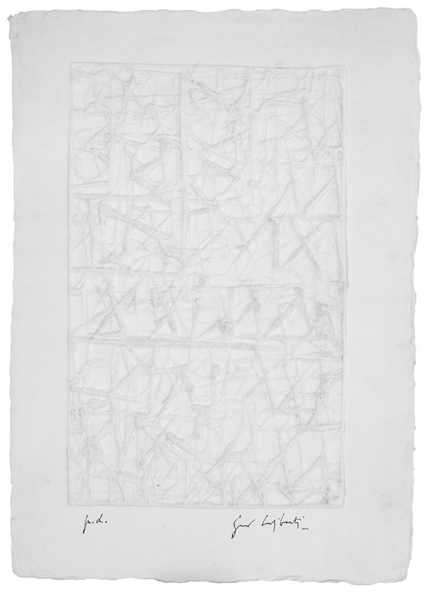 GIORGIO CELIBERTI : without title  - relief silk-screen printing e.g. p.a. - Auction Asta a tempo di multipli d'Autore - Fidesarte - Casa d'aste