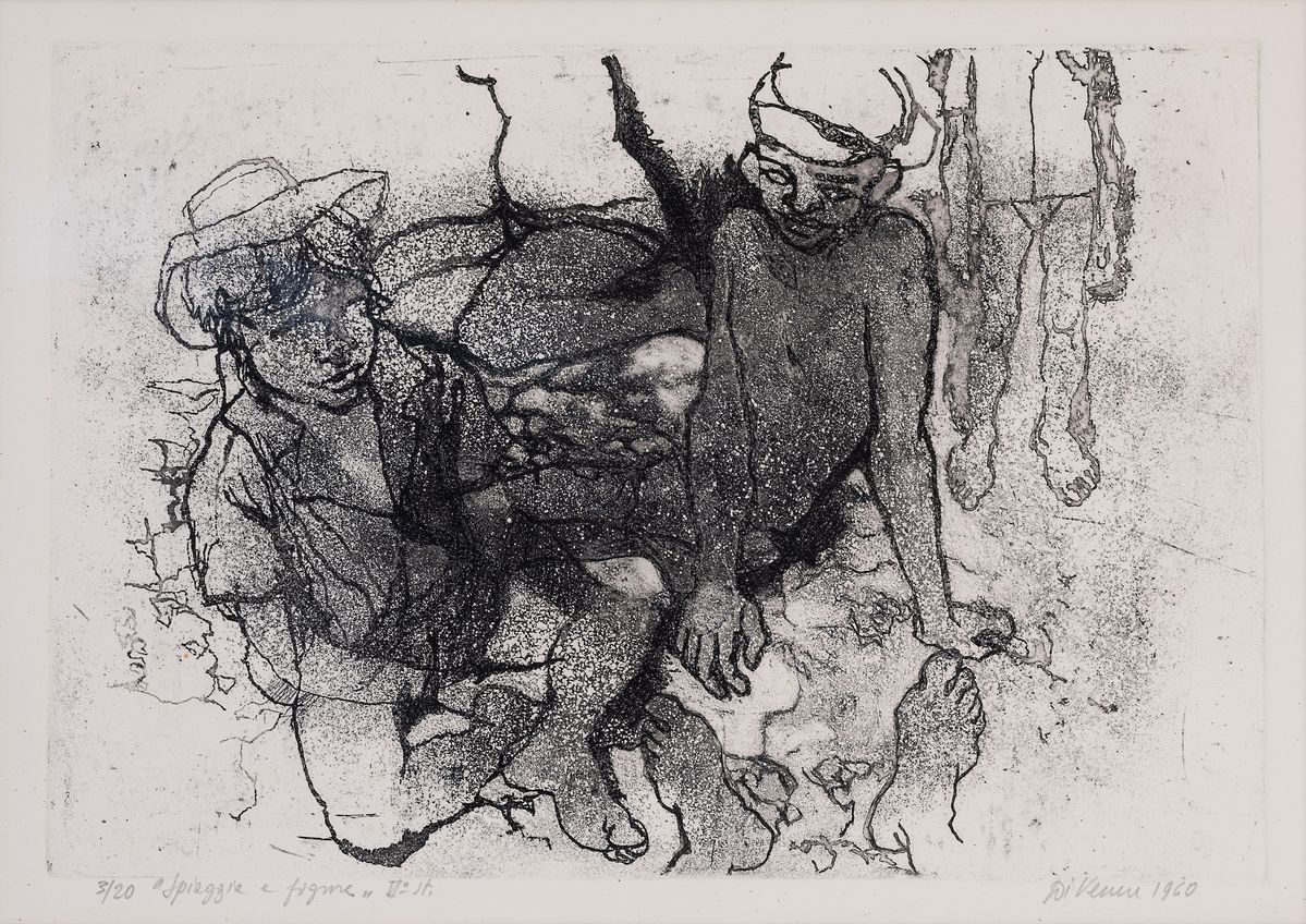 Spiaggia e figure - Ritratto di pescatore