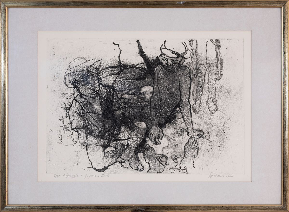 Spiaggia e figure - Ritratto di pescatore