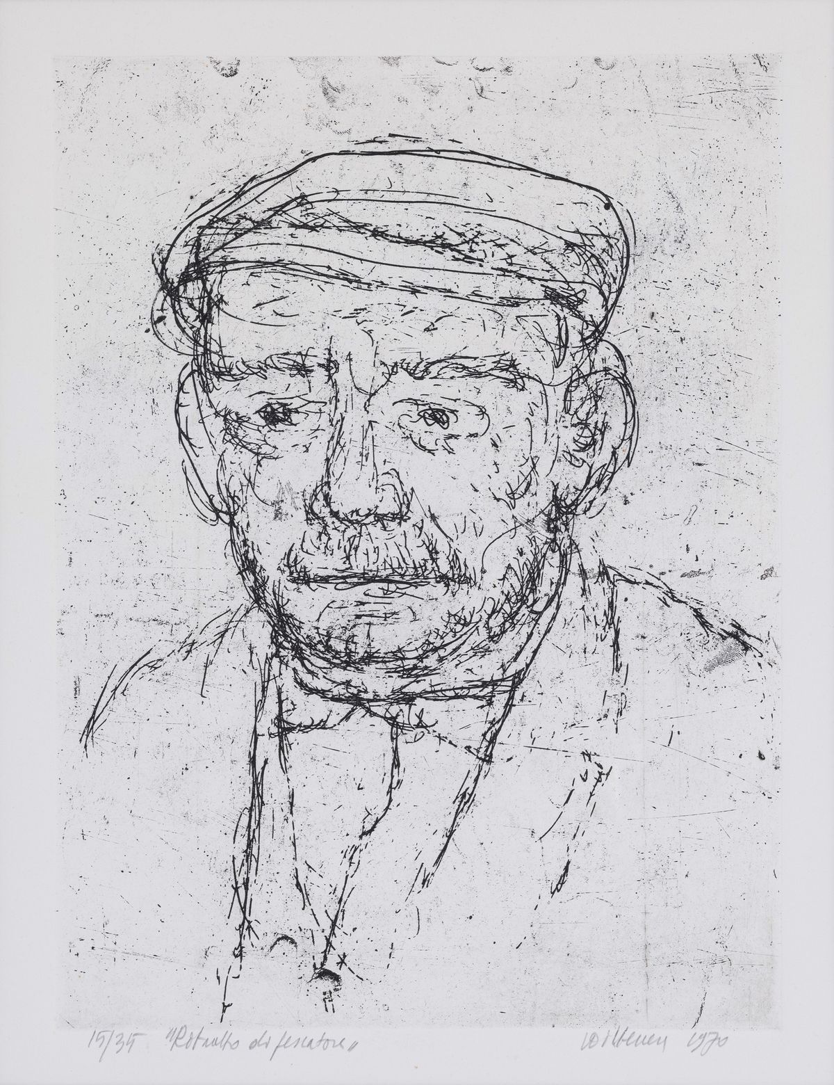 Spiaggia e figure - Ritratto di pescatore