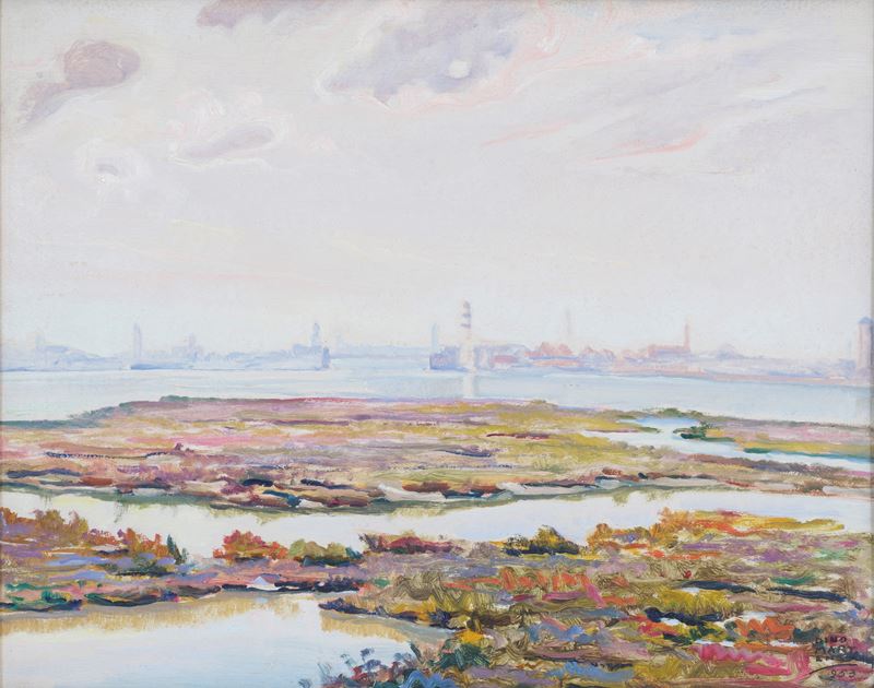 Murano dalla Barena Meriggio Nebuloso