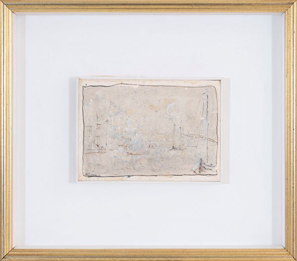 GIORGIO VALENZIN : Venice  - encaustic on panel - Auction Asta a tempo di Arte Moderna e Contemporanea - Fidesarte - Casa d'aste