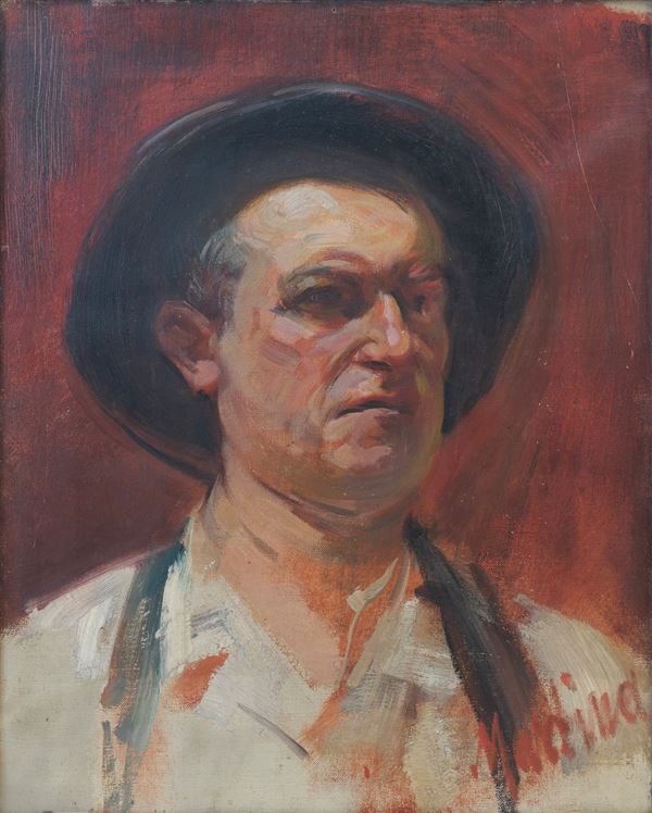 Portrait of man with hat