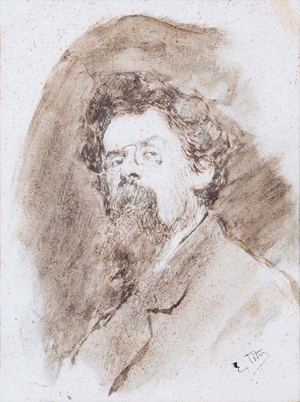 ETTORE TITO - Portrait of the Honorable Elia Musatti