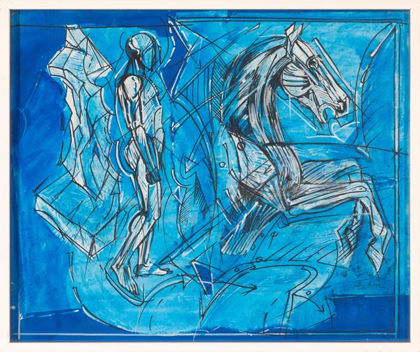 VINCENZO EULISSE : without title  - mixed media on canvas - Auction Asta a tempo di Arte Moderna e Contemporanea - Fidesarte - Casa d'aste