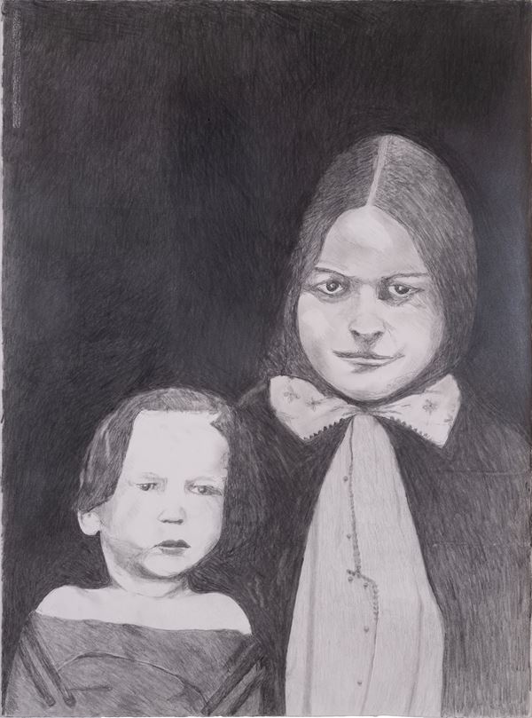 TERRY ATKINSON - American civil war: study 21. Not-virgin and child: wife and daughter of a New Hampshire Volunteer 1863