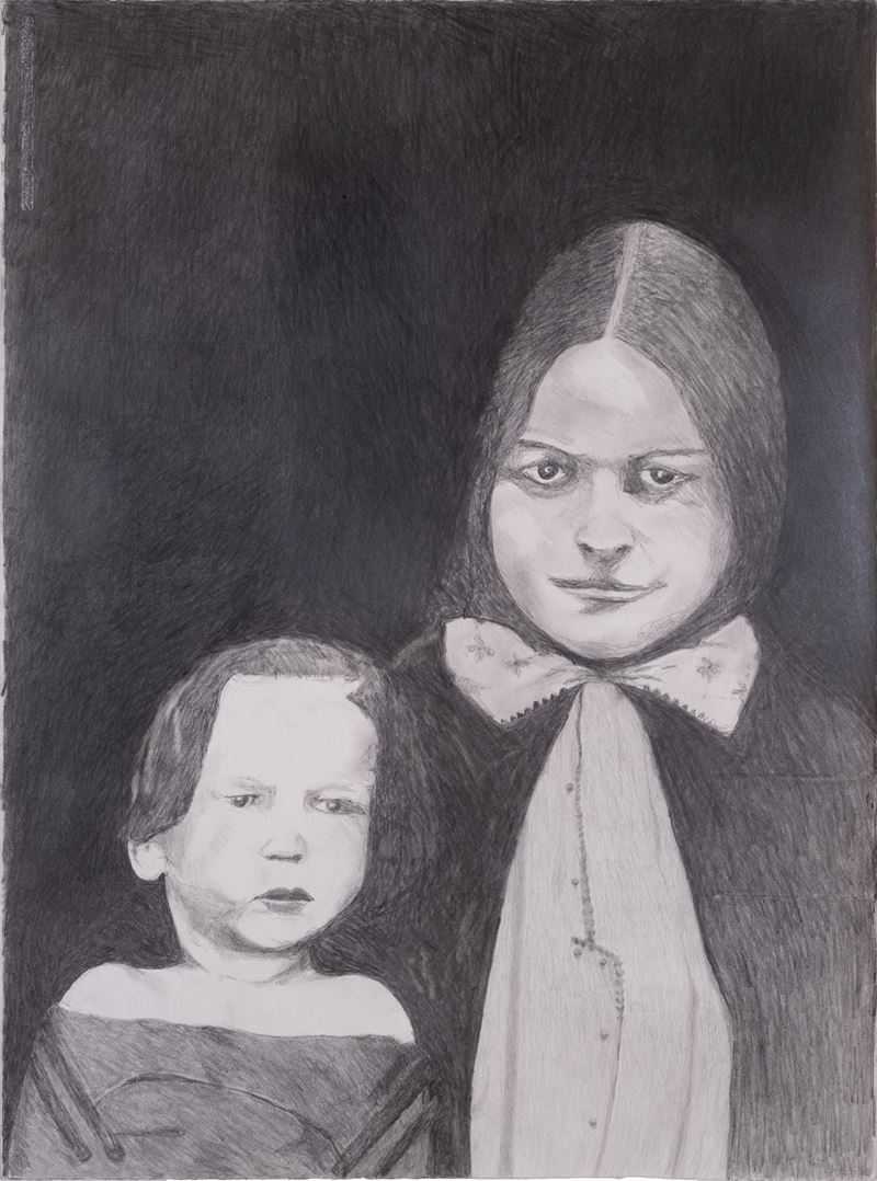American civil war: study 21. Not-virgin and child: wife and daughter of a New Hampshire Voluntee...