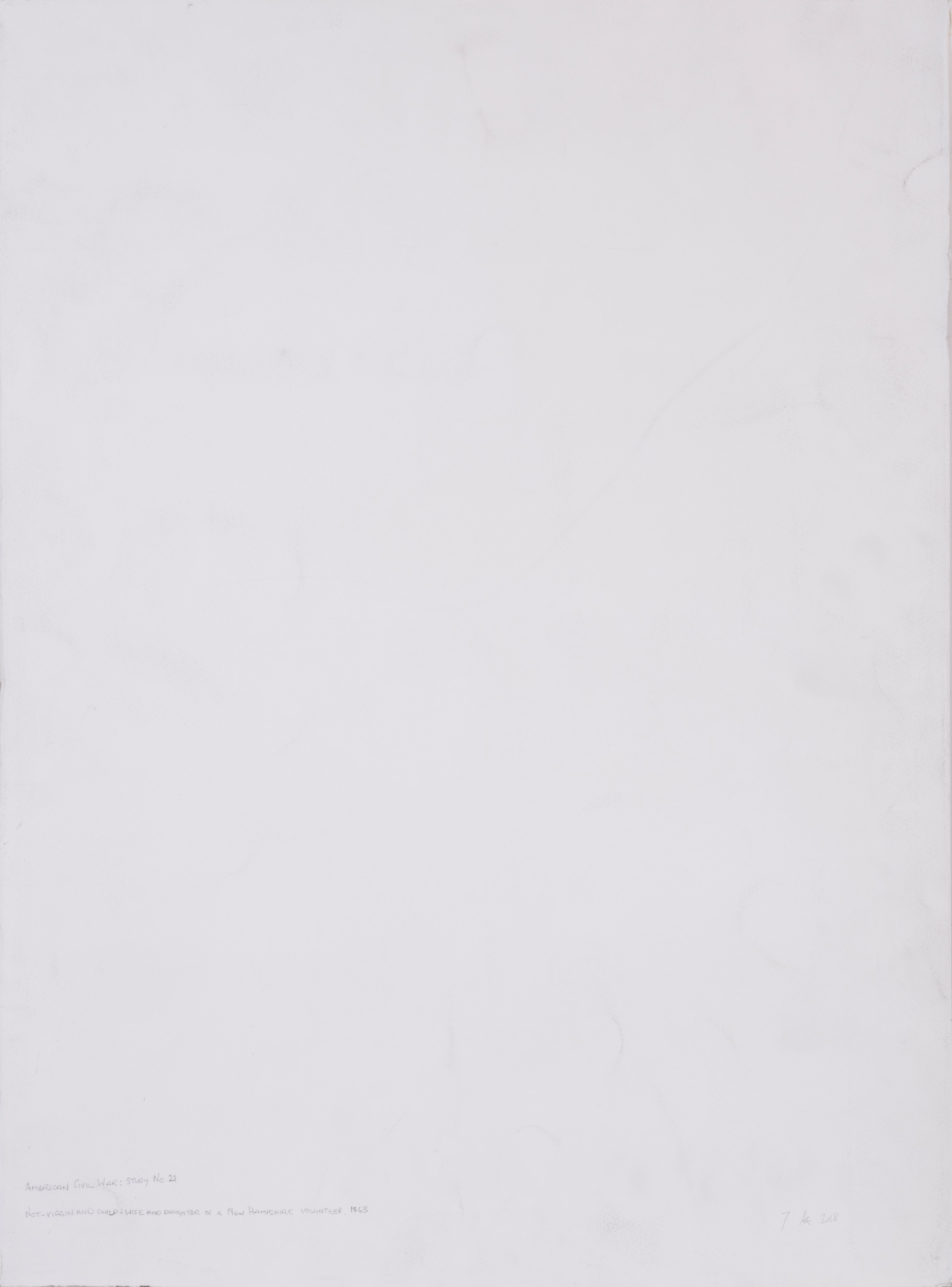 American civil war: study 21. Not-virgin and child: wife and daughter of a New Hampshire Voluntee...