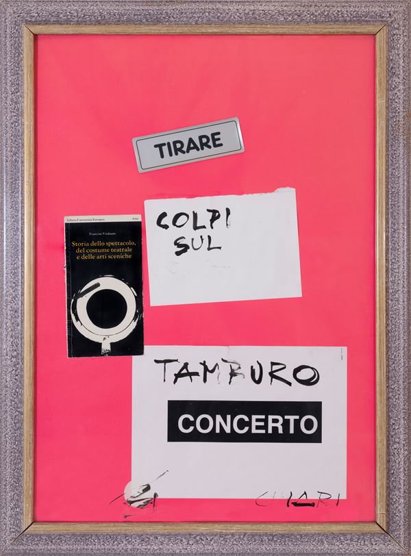 GIUSEPPE CHIARI : without title  (2005)  - mixed media and collage on paper - Auction Asta a tempo di Arte Moderna e Contemporanea - Fidesarte - Casa d'aste