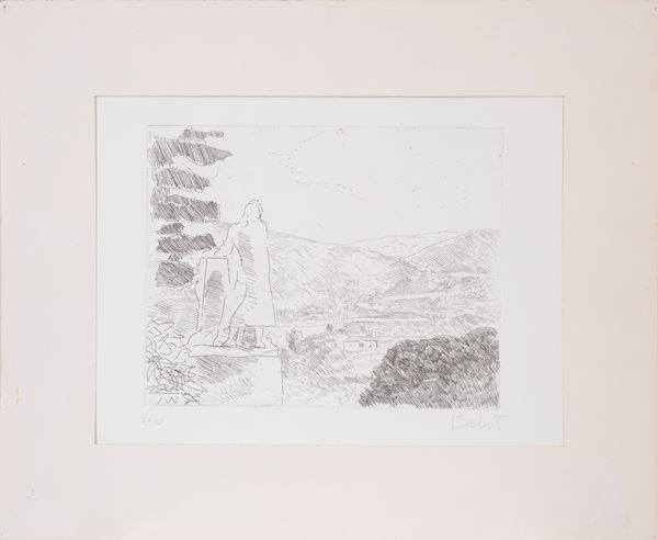 CORRADO BALEST : without title  - etching e.g. 26/50 - Auction Asta a tempo di multipli d'Autore - Fidesarte - Casa d'aste