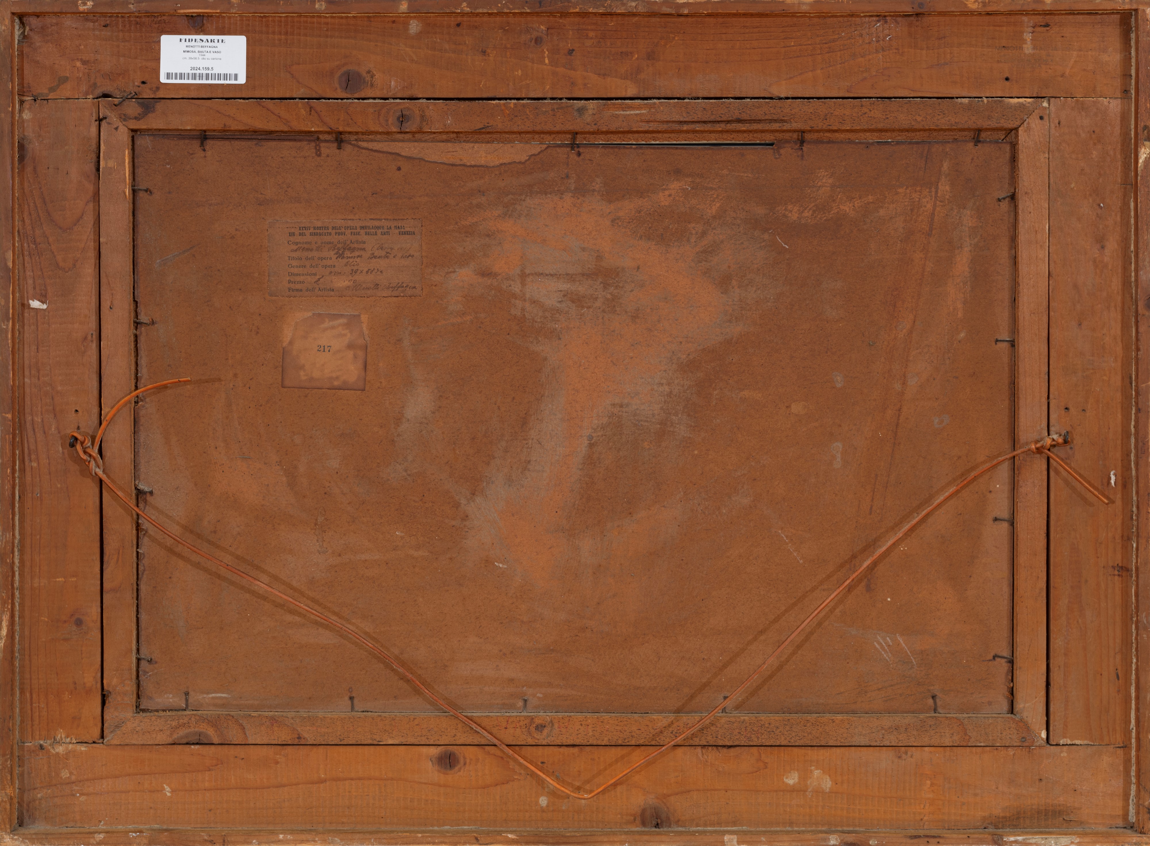 Mimosa, bauta e vaso