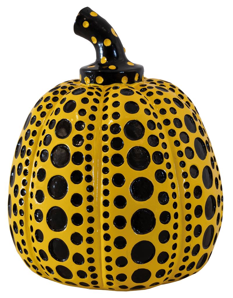 Black and yellow pumpkin