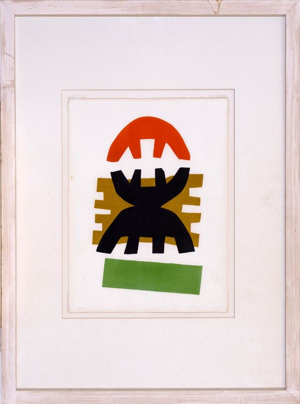 GIUSEPPE CAPOGROSSI - Biglietto di auguri per la Galerie Im Erker