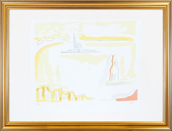 VIRGILIO GUIDI : Navy  - lithography ex. 11/150 - Auction Asta a tempo di multipli d'Autore - Fidesarte - Casa d'aste