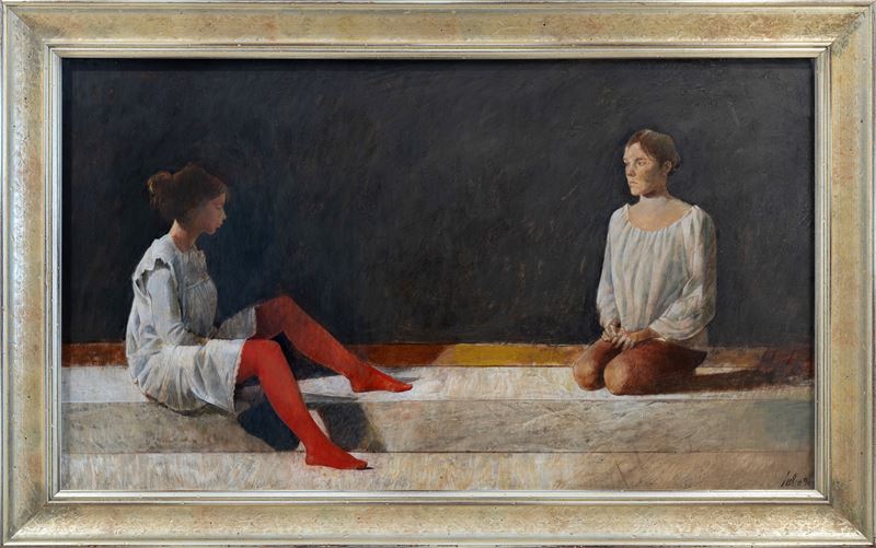 Interno con due figure