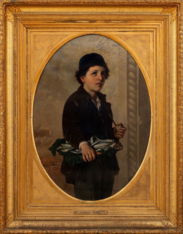 ANTONIO ERMOLAO PAOLETTI - Child with fish