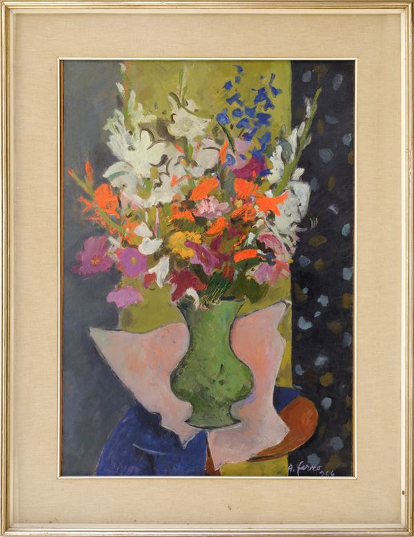 ANTONIO  FERRO - Vaso di fiori