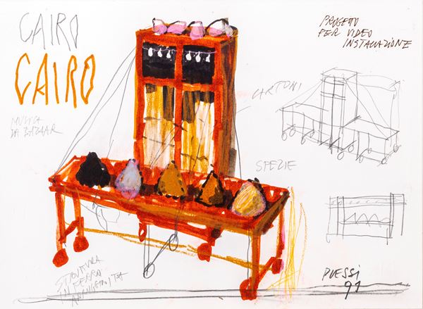 FABRIZIO PLESSI - Progetto per video installazione "Cairo"