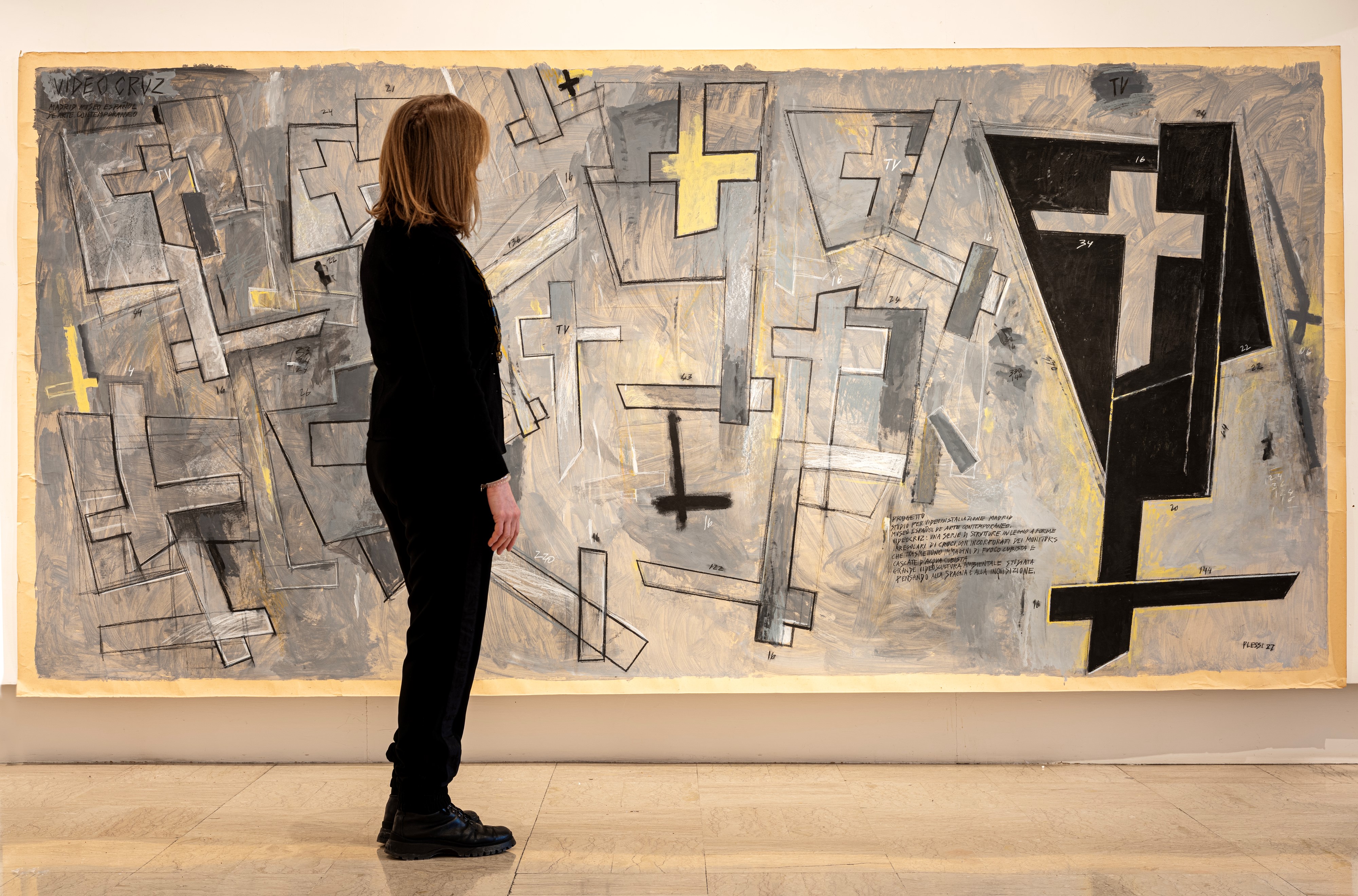 Progetto studio per video installazione Madrid Museo Espanol de Arte Contemporanea