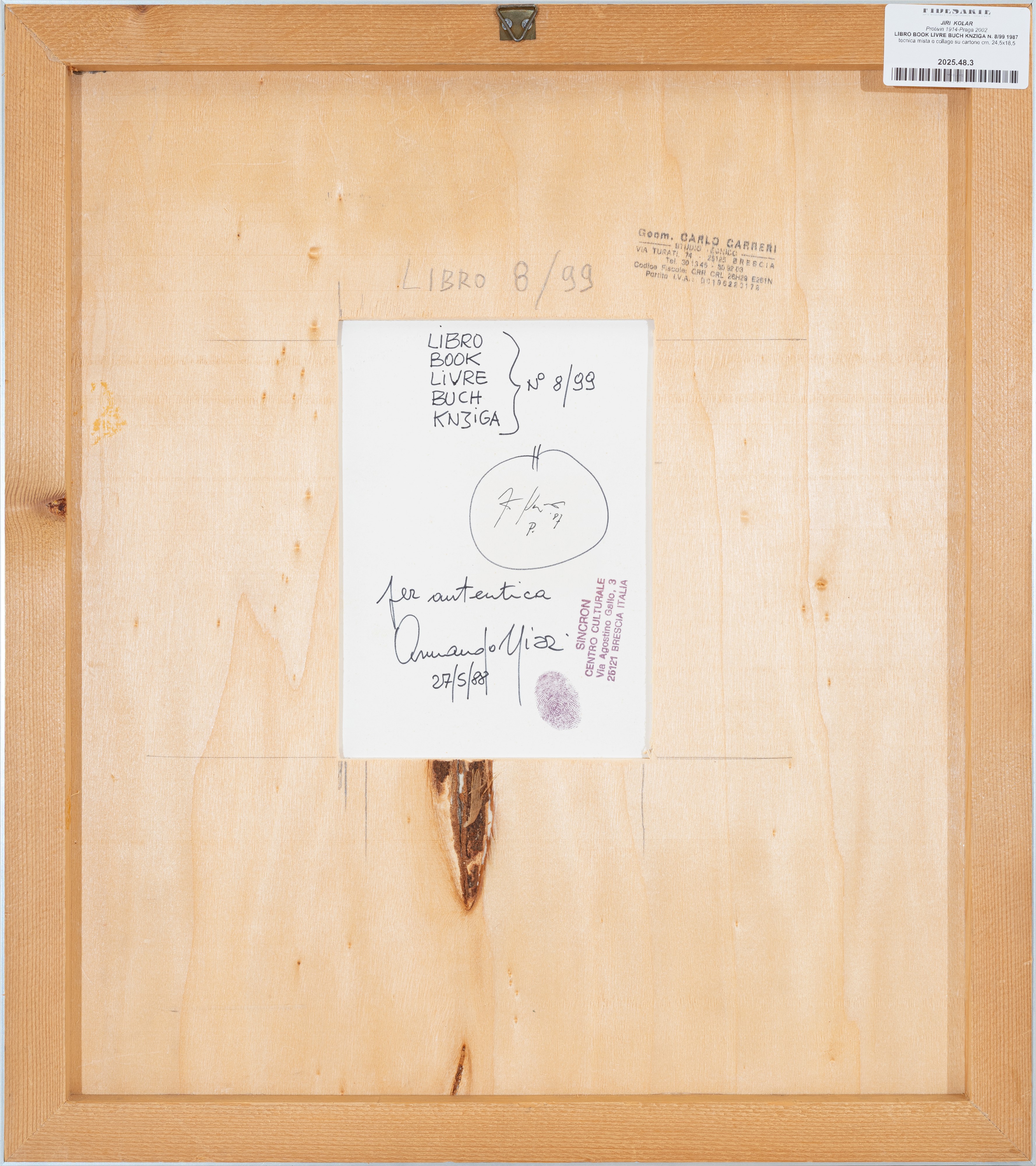 Libro Book Livre Buch Knziga n. 8/99