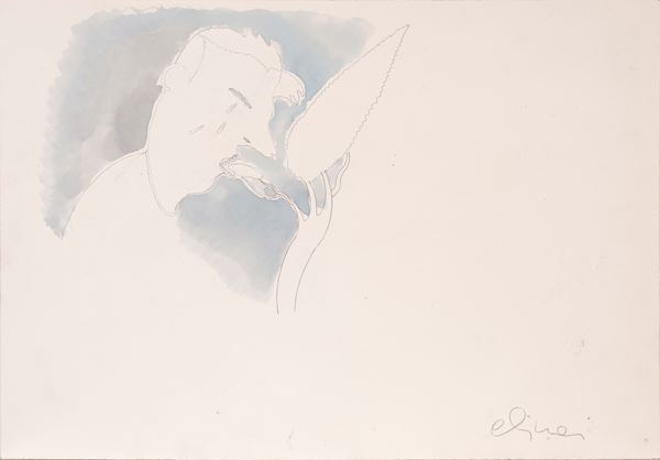 LUCA ALINARI : Good acacias  - mixed media on paper - Auction Asta a tempo di Arte Moderna e Contemporanea - Fidesarte - Casa d'aste