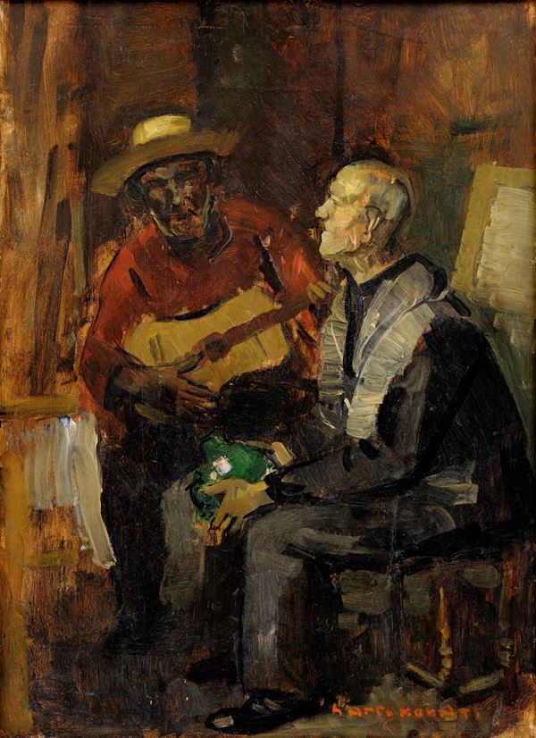 MARCO NOVATI - Interior of a tavern