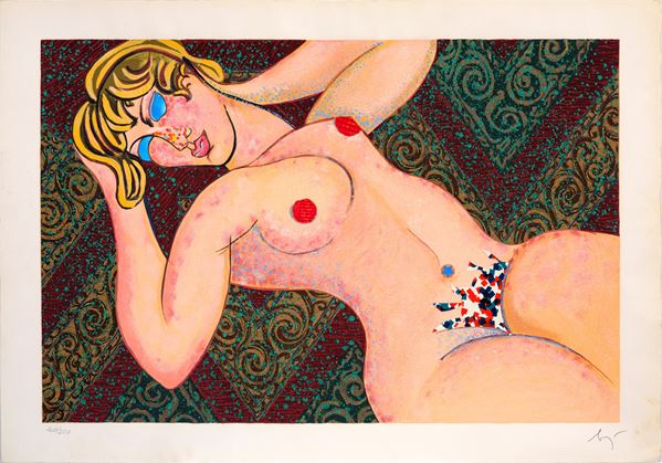 ENRICO BAJ - D'apres Modigliani