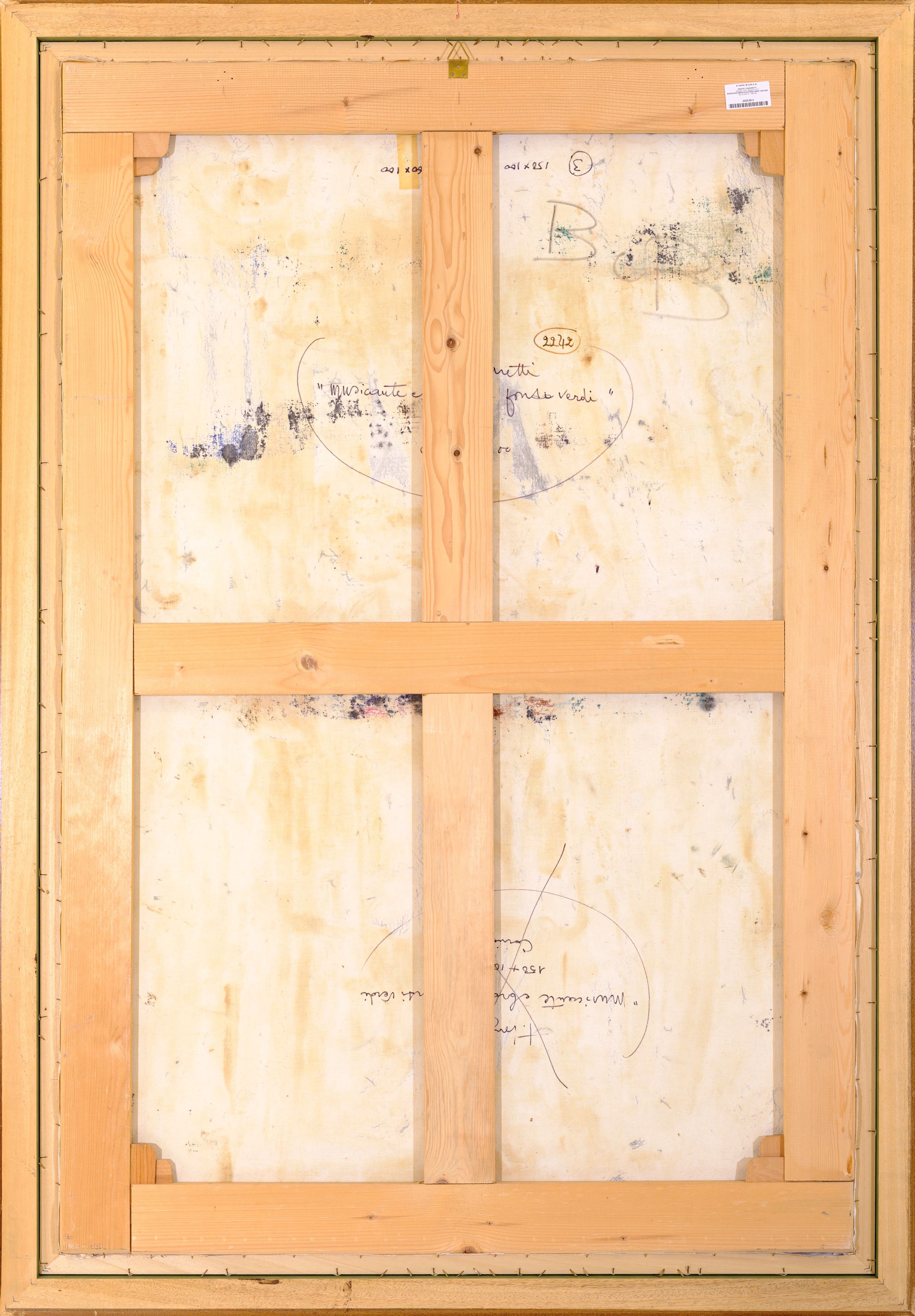 Musicante ebraico su fondi verdi