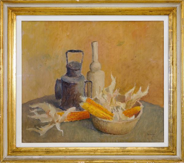 RENATO TREVISAN - Natura morta (al verso "Paesaggio")